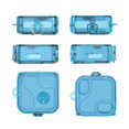 thumbnail image 4 of Cubierta protectora a presión de encendido y apagado para auriculares de PC para Nothing Ear 2 (azul), 4 of 5