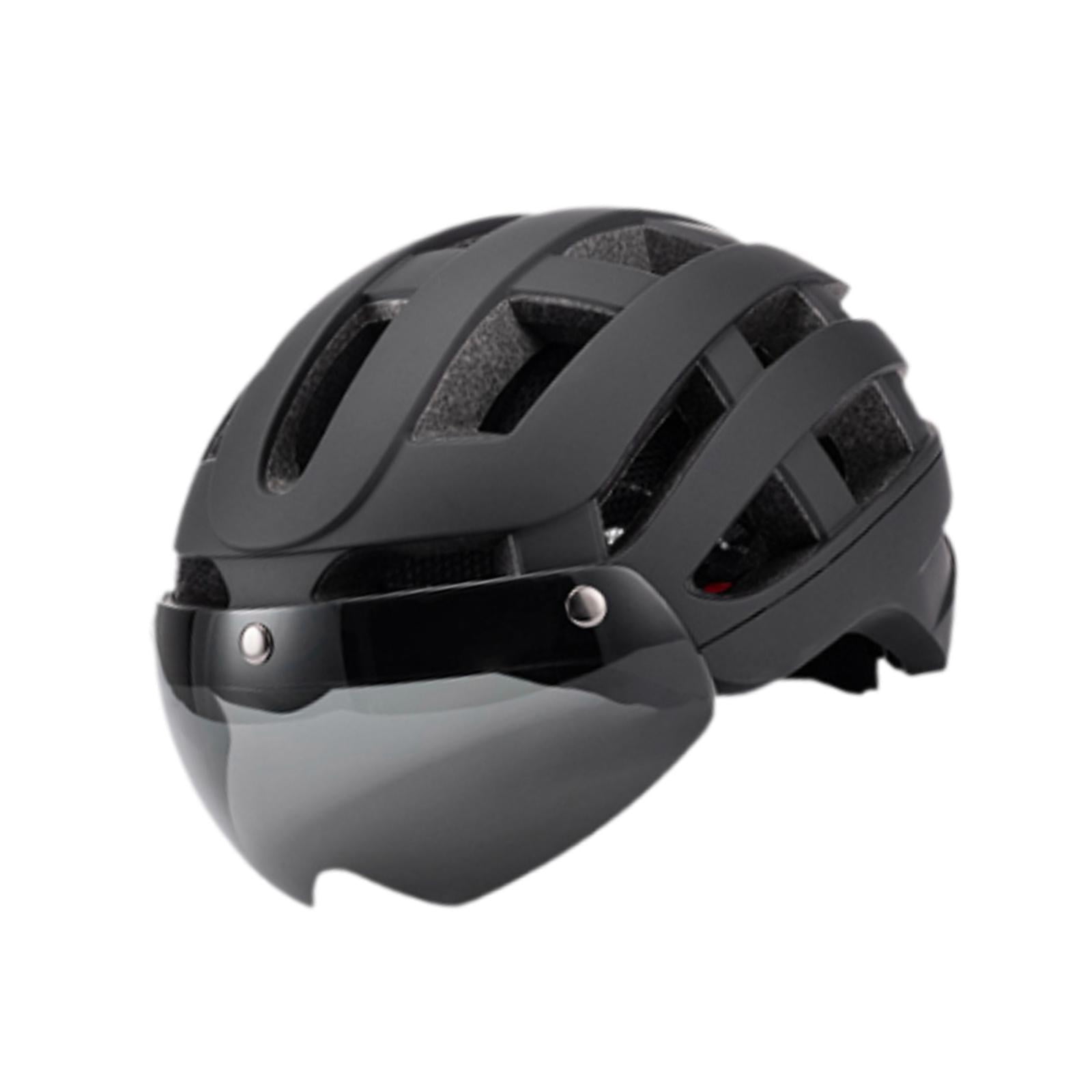 DimyFew Bike Helmet Cycling Helmet Protective Adjustable Chin Strap Sports Helmets Bike Black
