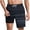 Dark Gray, variant on CHUMUD Mens Swim Trunks with Compression Liner Quick Dry Bathing Suit No-Chafing Swim Shorts Summer Casual