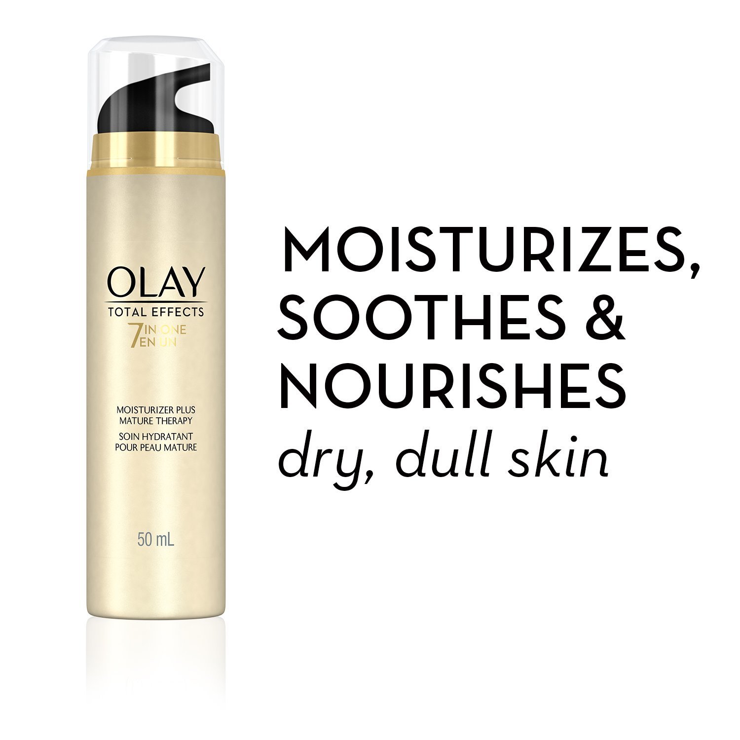 Olay Total Effects 7-In-1 Moisturizer Plus, Mature Therapy, 1.70 Fl. Oz. - image 2 of 7