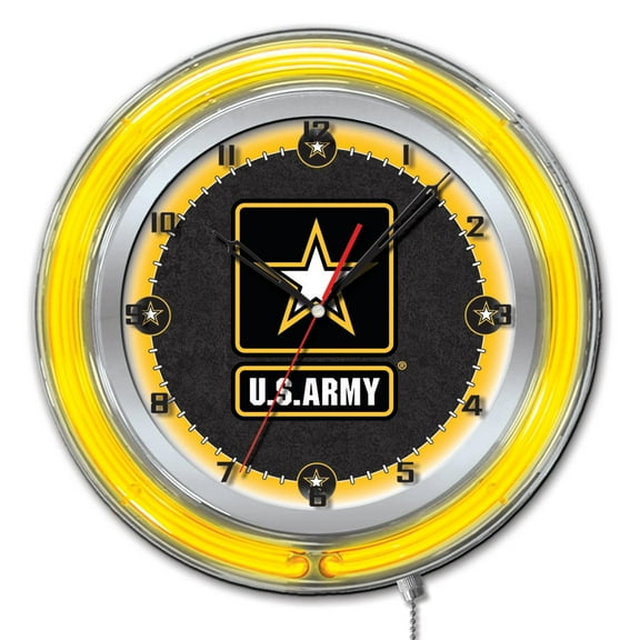 U.S. Army 19" Neon Clock