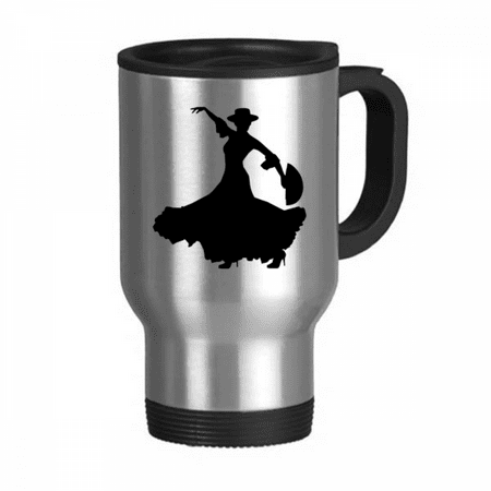 

Performance Fan Dancing Dancer Travel Mug Flip Lid Stainless Steel Cup Car Tumbler Thermos