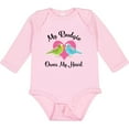 thumbnail image 3 of Inktastic Budgie Parakeet Budgerigar Pet Girls Long Sleeve Baby Bodysuit, 3 of 5