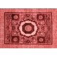 thumbnail image 1 of Ahgly Company Indoor Rectangle Abstract Red Modern Area Rugs, 2' x 5', 1 of 4