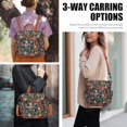 thumbnail image 6 of Lunch Bag Women Insulated Lunch Box Reusable Leakproof Large Spacious Cooler Tote for Women Men Adult with Bottle Holder and Side Pockets for Work Office Travel Picnic -08 Multi-Floral, 6 of 6