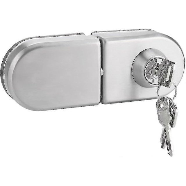10~12mm Stainless Steel Glass Door Security Device With Open/key