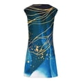 thumbnail image 4 of SMihono Robe d'Été Grande Taille pour Femmes 2023 Été Confortable Mode Décontractée Sans Manches Col en V Imprimé Robe Moulante, 4 of 5