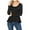 STT026_BLACK, variant on SSOULM Women's Long Sleeve Stetchy Knit Ruffle Hem Peplum Blouse Top with Plus Size