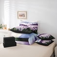thumbnail image 5 of Manfei Wetsern Farmhouse Adult Twin Bedding Sets 7-Piece, Pink Jungle Tree Bedding Comforter Set, Rustic Nature Scenery Reversible Sheet Sets, Breathable Home Decor, 5 of 7