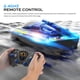 thumbnail image 4 of Barco RC con LED para niños y adultos - Barco de control remoto para piscinas y lagos Barcos RC de 2,4 GHZ con 2 baterías recargables Todo el cuerpo impermeable, alarma de batería baja, juguete para j, 4 of 5