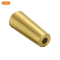 thumbnail image 3 of Cubierta de pierna de muebles Uxcell, paquete de 4 tapas redondas de metal para piernas, ideal para sofá, mesa, silla (3", tono dorado), 3 of 5