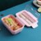 thumbnail image 1 of Caja bento para adultos, fiambrera para niños, recipiente de comida a prueba de fugas separado, rosa, 1 of 2