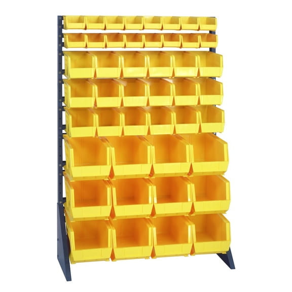 quantum storage systems qru-16s-220230240yl single sided bin rail unit, 46 bin