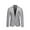 Gray, variant on Men Fashion Solid Color High Quality Casual Single Breasted Suit