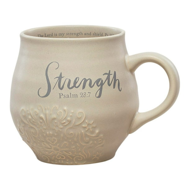 DaySpring , Strength - 14 oz. Inspirational Stoneware Mug - Walmart.com ...