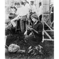 thumbnail image 2 of Mary Pickford On A Movie Set Knitting For Red Cross History (24 x 36), 2 of 2