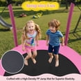 thumbnail image 4 of LuckyNote 5.5 FT Kids Trampoline with Safety Net, Indoor Outdoor Toddler Trampoline with Enclosure, U-Shaped Stable Legs, Foam Padded Poles, 4 of 10
