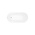 thumbnail image 4 of Nello White High-gloss  Reversible Drain Acrylic Free-standing Tub, 4 of 5