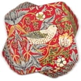 thumbnail image 1 of Pimpernel Morris & Co Dessous de Verre Rouges Fraise Thief, Ensemble de 6 - Tissu Résistant aux Taches et à la Chaleur - Dessous de Verre Carrés avec Motif Oiseaux et Botaniques pour Repas et Divertissements Élégants, 1 of 7