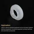 thumbnail image 4 of Uxcell Flanged Sleeve Bearings Plastic Bushings Nylon Bushings, White 10x12x5.7mm 4Pcs, 4 of 5