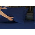 thumbnail image 2 of Queen Size Luxurious 4 Piece Sheet Set for Women & Men, Oeko-TEX Certified, Dark Blue, 2 of 6