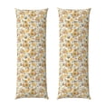 thumbnail image 1 of Balery Hippie Bee Honeycomb Funda Protectora para Almohada Corporal de Algodón Hipoalergénico con Cierre(55 x 21 pulgadas), Almohadas No Incluidas, 1 of 7