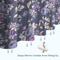 thumbnail image 6 of Pioneer Flower Floral Print Pattern Shower Curtain 72"x84" ,Bathroom Decorative Shower Curtains Set with 12 Hooks,Modern Waterproof Washable Shower Curtain, 6 of 6