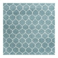thumbnail image 3 of Unique Loom Trellis Shag Collection Area Rug - Ruby (7' 10" Square Light Blue/Ivory), 3 of 12