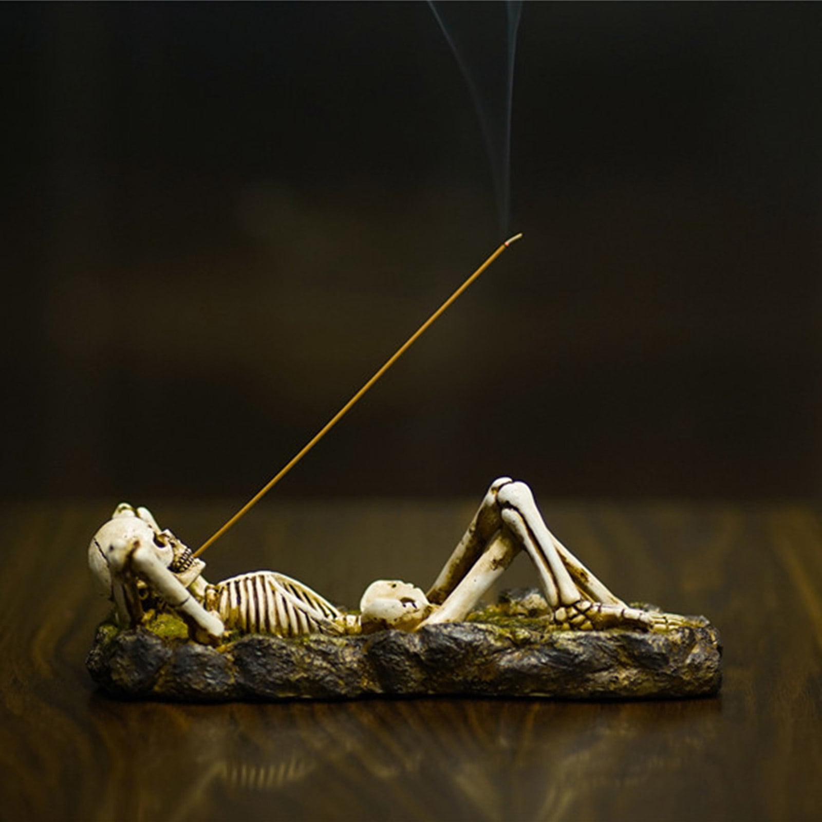 Skull Incense Holder for Creative Ghost Incense Stick Tray Aromatherapy Stand