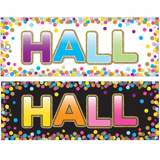 Ashley Productions ASH10749-6 Laminated Hall Pass Confetti - 6 Each