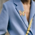 thumbnail image 6 of Jiibva Vintage Butterfly Brooch Pin Stylish Elegant Flower Butterfly Lapel Pins Badge Delicate Jewelry Gifts for Women Dress Accessory, 6 of 7