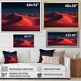 thumbnail image 4 of Designart "Twilight Glow Red Desert Landscape I" Landscapes Framed Wall Art Decor - Global Red Desert Entryway Framed Wall Art Print, 4 of 6
