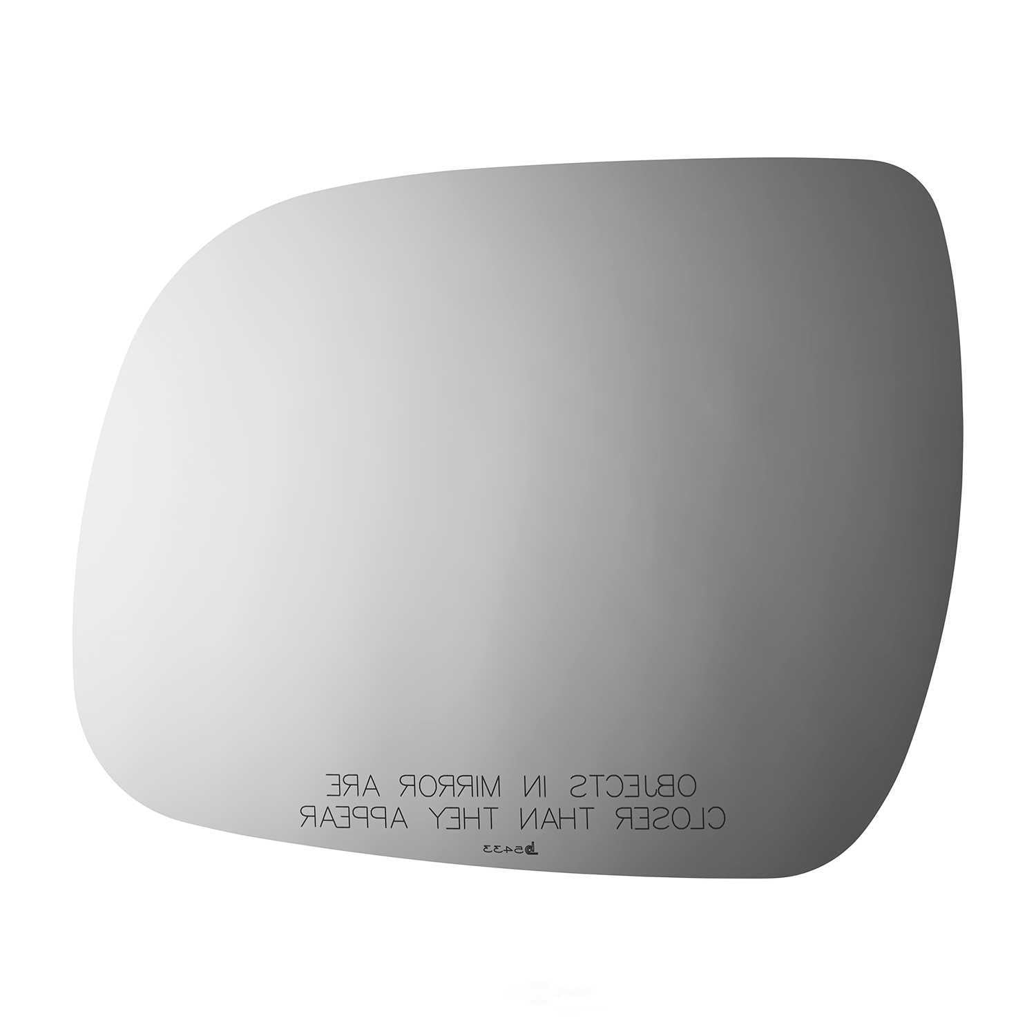 Burco 5433 Passenger Side Convex Replacement Mirror Glass for Toyota Highlander