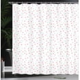 thumbnail image 3 of Ambesonne Spotted Shower Curtain, Polka Dot on Plain Backdrop, 69"Wx84"L, White Blush and Mint Green, 3 of 4