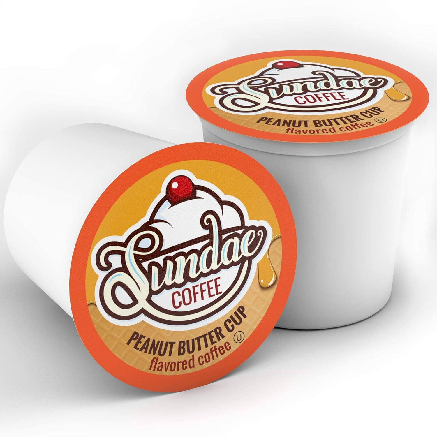 Sundae Ice Cream Flavored Coffee Pods Compatible with Keurig 2.0, Peanut Butter Cup 48 Count