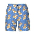 thumbnail image 5 of Rocae Kawaii Corgi for Men's Swim Trunks Quick Dry With Two Side Pockets and One Lined Patch Pocket3X-Large, 5 of 9
