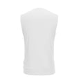 thumbnail image 4 of Men's Ribbed Tank Top Undershirts Moisture Wicking Breathable, Fitted Ruglar Fit T Shirts for Men Size 4XL White, 4 of 7