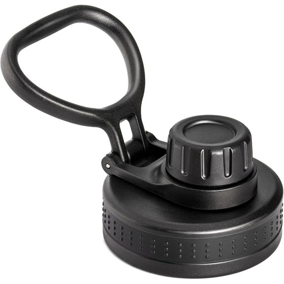 Spout Lid Replacement for Thermoflask, Takeya, Simple Modern, Iron °Flask - Wide Mouth 12/16/18/22/32/40/64oz Water Bottles | BPA-Free Leakproof Sport Cap with Handle (2.28" Diameter)