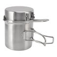 thumbnail image 3 of Camping Wood Stove Pot, Windproof Rustproof Stainless Steel Wood Stove Cooking Pot Set  For Travel, 3 of 8