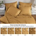 thumbnail image 3 of Superior 3-Piece Rayon From Bamboo Gold Duvet Set, Full/ Queen, 3 of 3