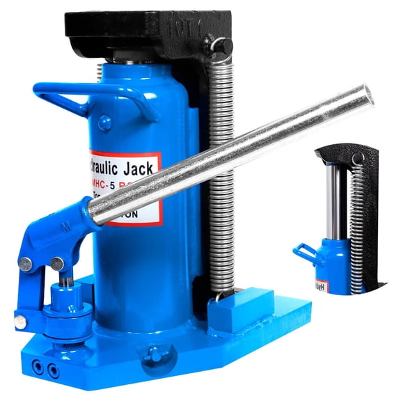 10 Ton Hydraulic Toe Jack, 5 Ton Lift Capacity Hydraulic Jack with 360° Rotating Handle, Heavy Duty Car Jack for Auto Repair, Tire Change, Shop Lifting