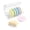 Rainbow, variant on Ezy Dose Weekly (7-Day) Daily Pill Case ,Compact Round Containers with Flexible Lids and Removable Compartments, 3 Times a Day, Soft Rainbow