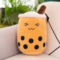 thumbnail image 3 of Peluche Boba Kawaii para decoración de habitación, juguete de peluche con forma de té de burbujas, helado relleno, comida, té con leche, cojín suave para abrazar, regalo de cumpleaños para niños, 3 of 5