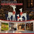 thumbnail image 6 of CZBZ Outdoor Christmas Yard Decorations, 5FT 3-Piece Lighted Christmas Reindeer Family Set Outdoor Decorations, Weather Proof Sparkling Deer of 3 Christmas Ornament Home Decor Pre-lit 290 LEDLights, 6 of 11