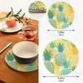thumbnail image 3 of Pineapple 2 Pack Pot Holders Trivets, Heat Resistant Hot Pads for Kitchen Table Decoration Trivets for Hot Dishes/Pot/Bowl/Teapot/Hot Pot Holders, 7" + 9.45", 3 of 7