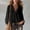 Black, variant on Semi Sheer Mesh Top, Women Ruffle Long Sleeve Blouse See Through Chiffon Tunic Oversized Flowy Shirt Going Out Party, Yellow