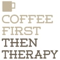 thumbnail image 2 of CafePress - Coffee Then Therapy Mugs - 11 oz Ceramic Mug - Novelty Coffee Tea Cup, 2 of 4