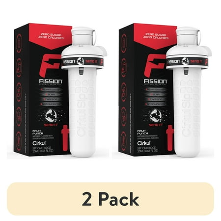 (2 pack) Cirkul Fission Send It Fruit Punch, Flavor Cartridge, Drink Mix, 1-Pack