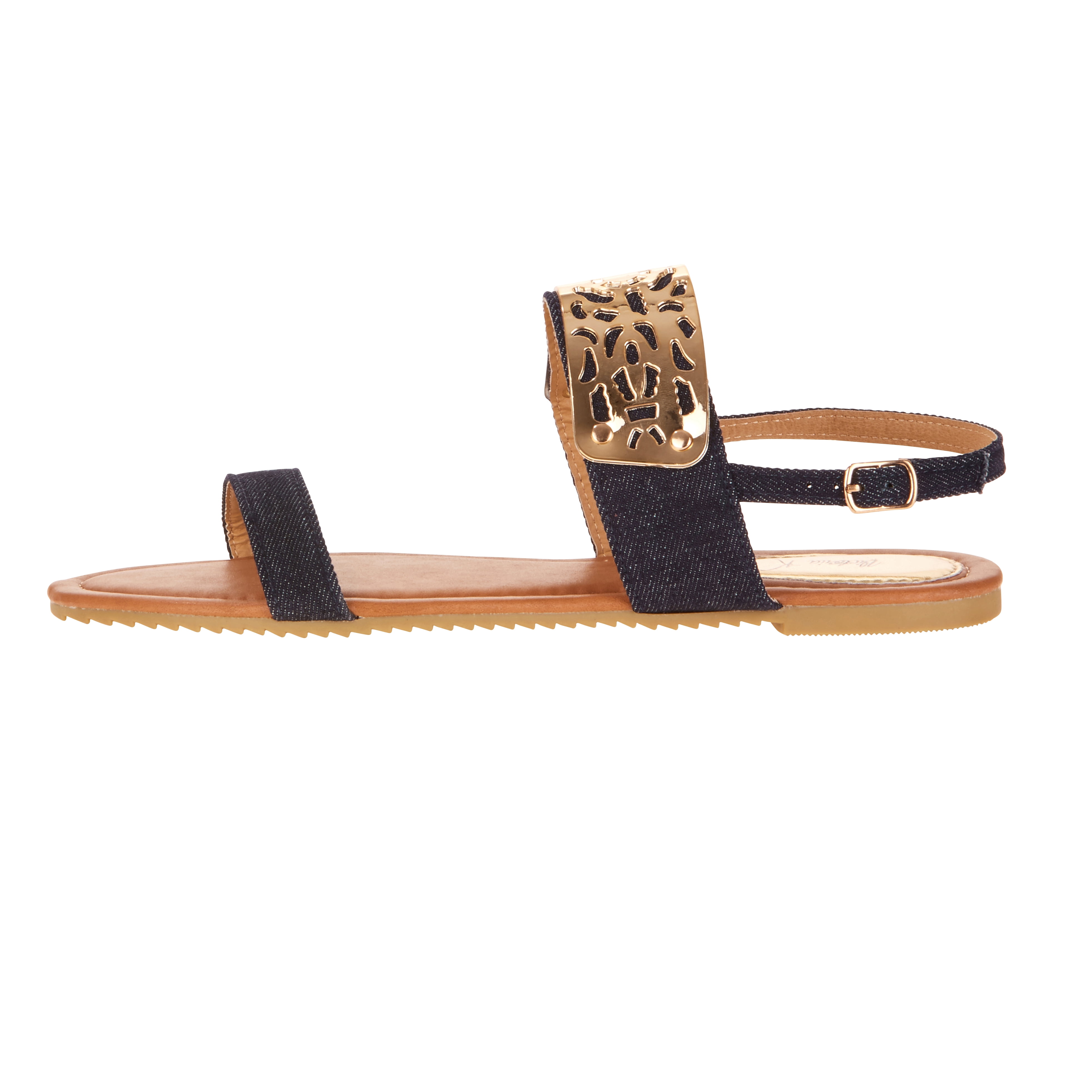 Victoria K Women's Gold Cuff Fashion Sandals