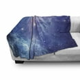 thumbnail image 3 of Outer Space Soft Flannel Fleece Blanket, Outer Space Nebula in the Galaxy with Star Clusters Mysterious Astronomy Art, Cozy Plush for Indoor and Outdoor Use, 60" x 80", Purple Navy, by Ambesonne, 3 of 6